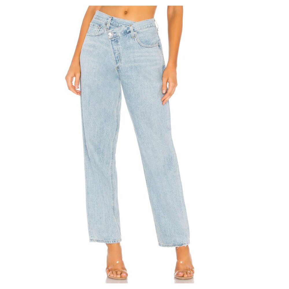 Agolde Light Blue Straight Leg Jeans